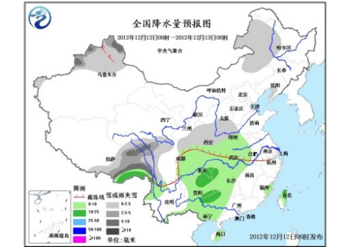 中東部將出現(xiàn)大范圍雨雪天氣 新疆北部多降雪