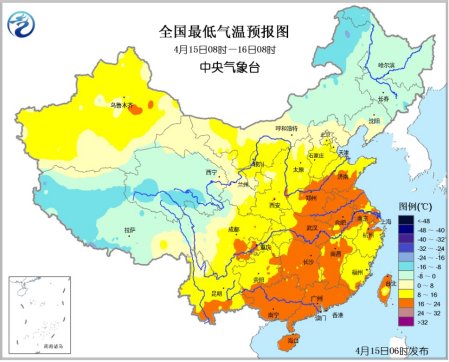 東北地區(qū)持續(xù)低溫天氣 江南中北部有較強降水