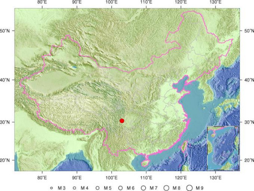 四川雅安1小時(shí)內(nèi)發(fā)生10次地震 最強(qiáng)7.0級(jí)