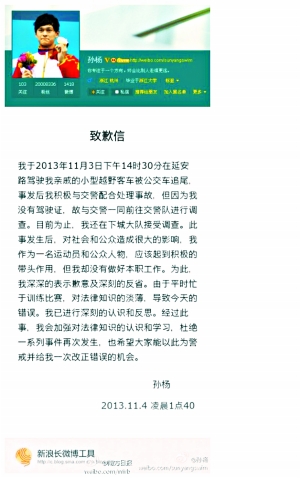 “孫楊無(wú)證駕車”成焦點(diǎn) 網(wǎng)友：道歉若有用還要法律干嗎？