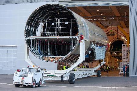 空客第一架A350超寬體飛機(jī)開始總裝