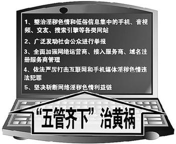 掃黃打非力度空前 集中打擊顯成效