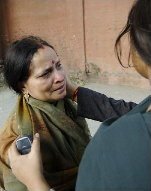 Five people were killed in a stampede at New Delhi's main railway station as hordes of passengers rushed to board a train bound for eastern India. [AFP]