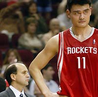 yao ming houston rockets van gundy