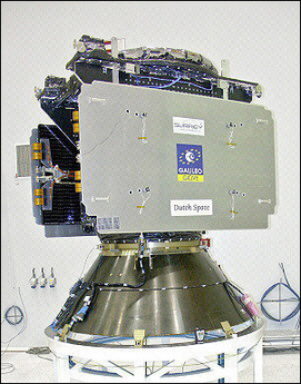 The Galileo navigation satellite system is pictured in Baikonur, Kazakhstan, on December 15. 