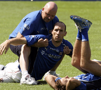 Euro 2004 training sessions