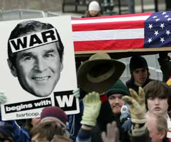 Bush takes the oath of office for second term