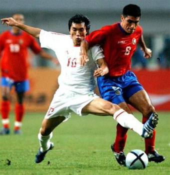 China tie Costa Rica 2-2