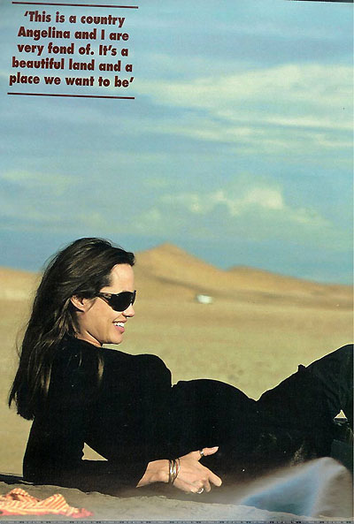 Brangelina beautiful family in Namib Desert