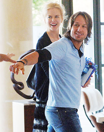 Nicole Kidman,Keith honeymoon begins