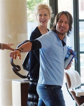 Nicole Kidman,Keith honeymoon begins