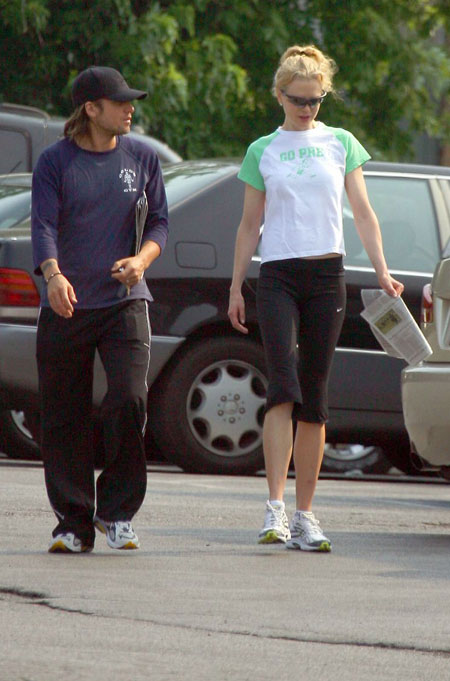 Nicole Kidman and Keith: first in fitness