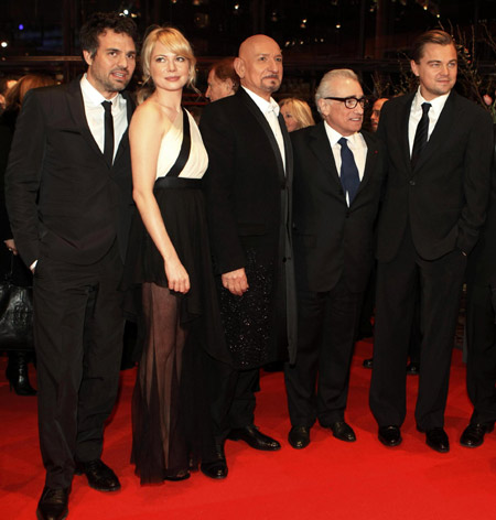 Cast and Scorsese at screening of movie 