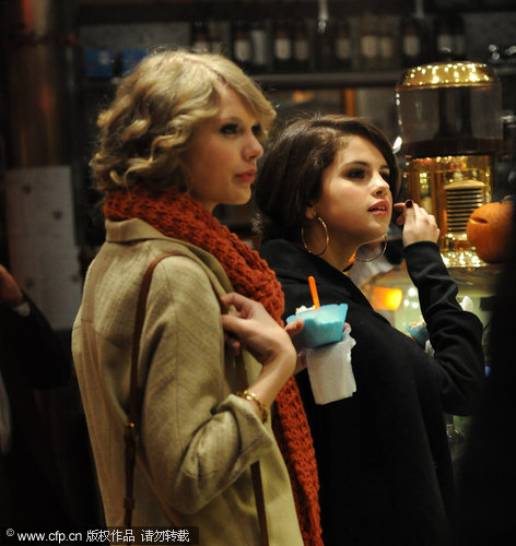 Taylor Swift and Selena Gomez having night out together in London