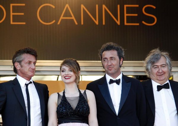 The screening of 'This Must Be The Place' at Cannes