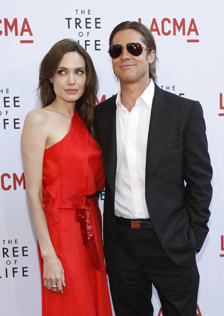 Jolie and Pitt attend premiere of 'The Tree of Life' at LACMA in Los Angeles