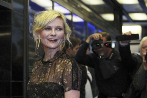 Kirsten Dunst at the British premiere of 'Melancholia'