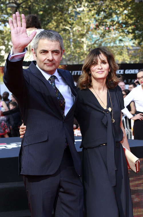 Rowan Atkinson at the UK premiere of Johnny English Reborn