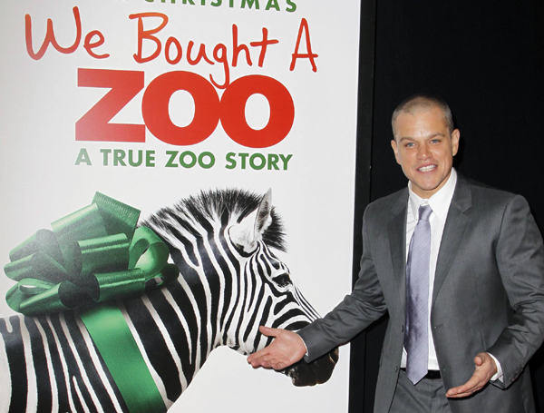 'We Bought a Zoo' premieres in NY