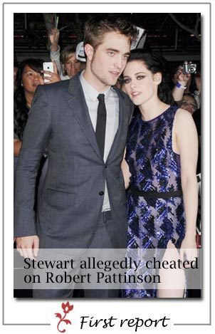 Kristen Stewart cheats on Robert Pattinson