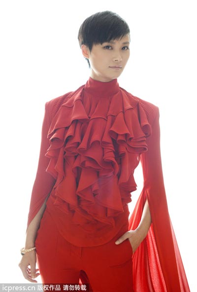 Li Yuchun poses in Cannes