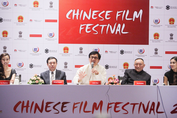 Jackie Chan opens 'Chinese Film Festival' in India