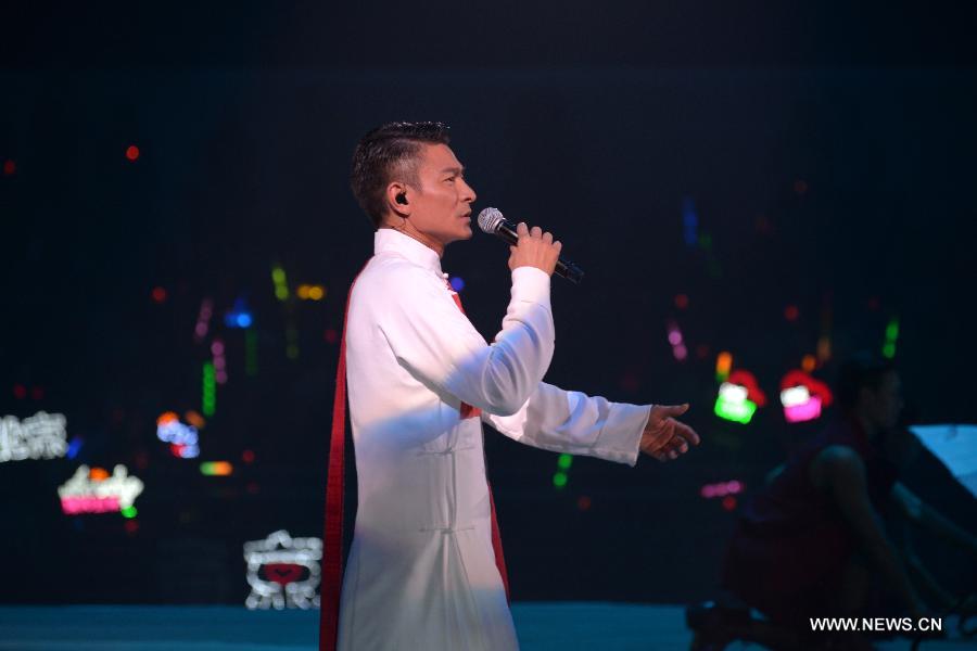 Highlights of pop star Andy Lau's concert tour in Nanjing