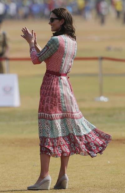 Kate Middleton's Asian-inspired wardrobe in India