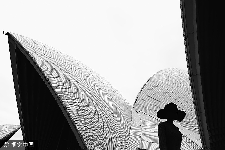 Australia Fashion Week captured in black and white