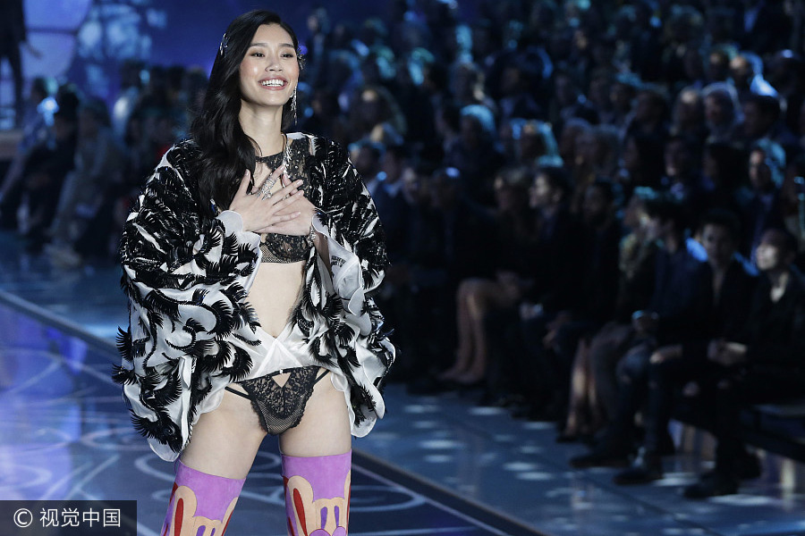 Six Chinese faces to delight 2017 Victoria's Secret Fashion show