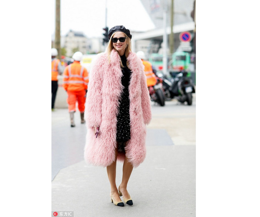 Colorful fur coats back in vogue