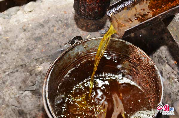 Traditional tea-seed oil mill in SE China