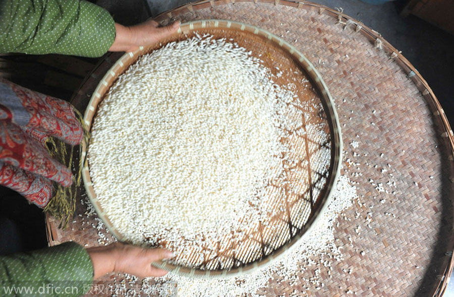 Dongmi tea in Zhejiang