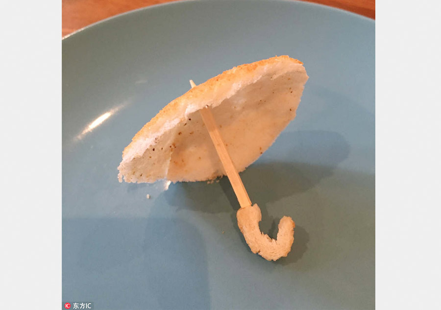 British dad turns breakfast into work of art