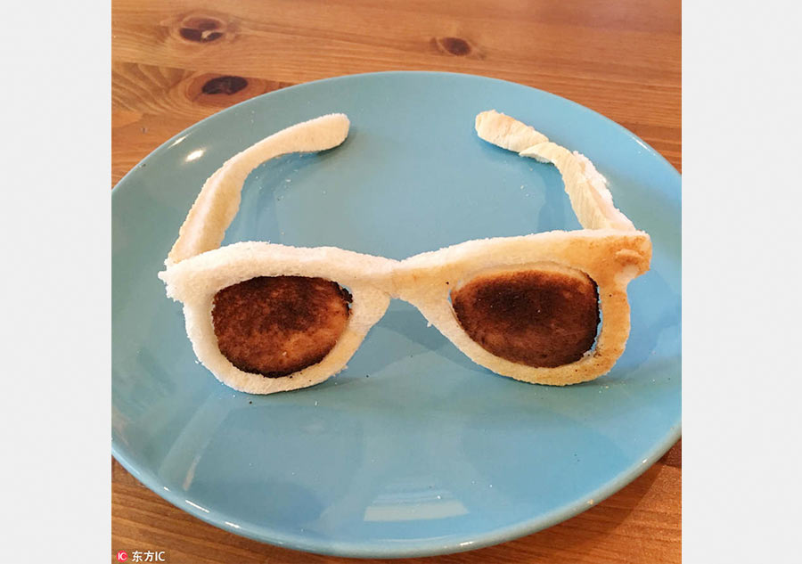 British dad turns breakfast into work of art