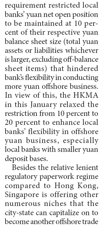 HK's offshore yuan financing center role under threat