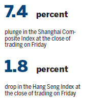 Mainland stocks slump in deleveraging