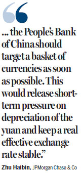 Renminbi 'facing downward pressure'