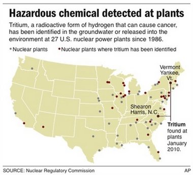 美國佛蒙特州一核電站氚泄露 負責人曾隱瞞真相