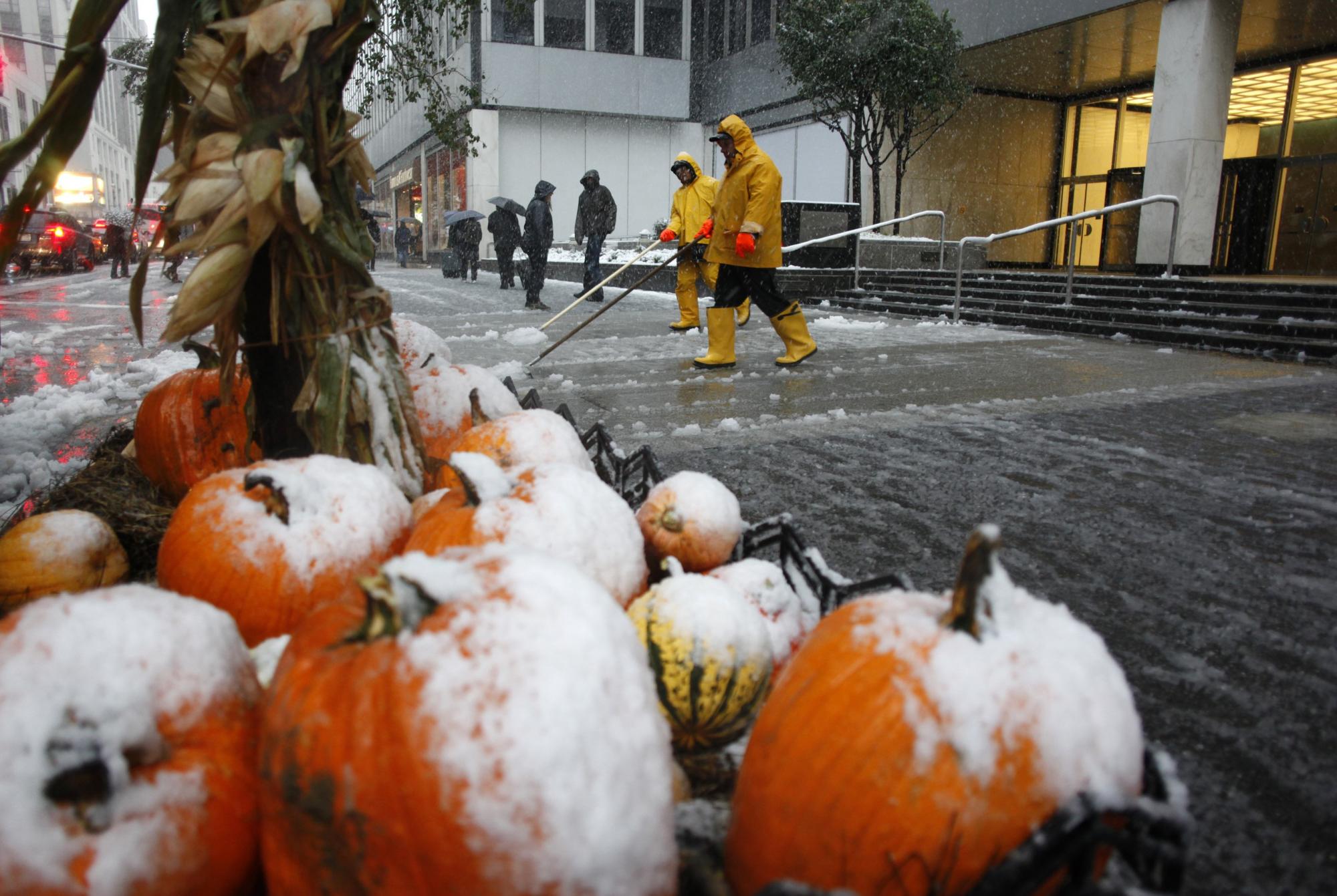 美國東部迎來罕見早雪 3人死亡逾200萬用戶斷電