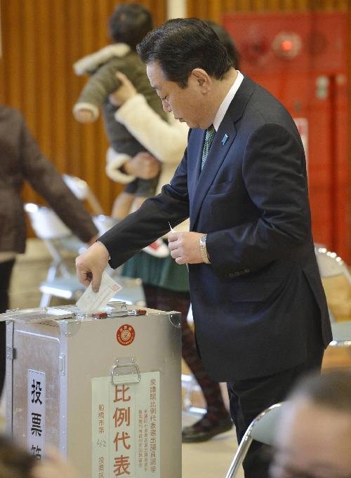 日本各黨首靜候選戰(zhàn)結(jié)果 野田稱將“聽天命”