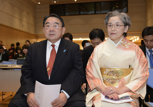 日本新任駐華大使履新后首次出席公開活動