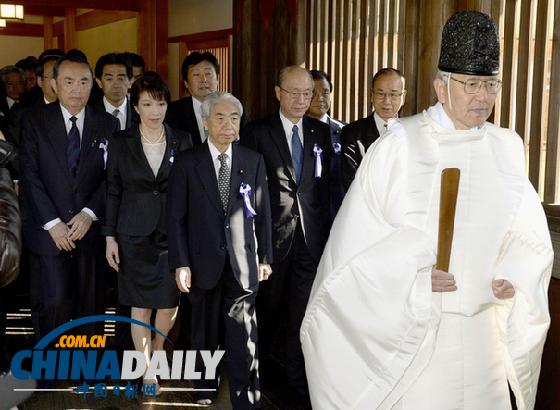 日本168名國會議員參拜靖國神社 80人前往釣魚島