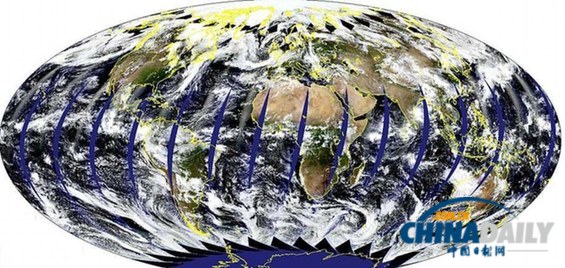 30萬張衛(wèi)星照片拼成無云地圖集 提供俯瞰獨特視野