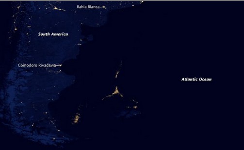 NASA太空衛(wèi)星圖上的神秘光點系漁船