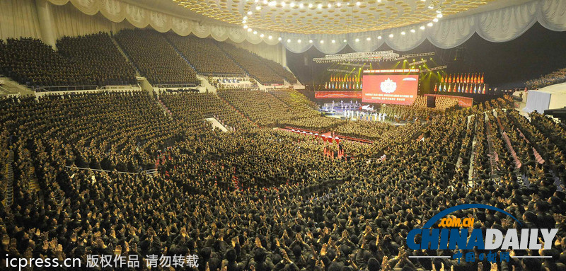 朝鮮最高領(lǐng)導(dǎo)人金正恩觀看軍人藝術(shù)慶典（圖）