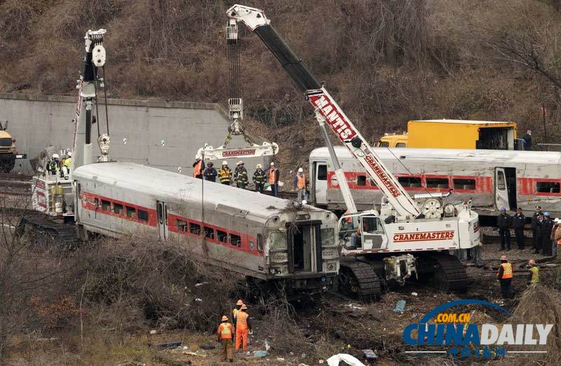 美國(guó)紐約脫軌列車(chē)“黑匣子”被取回