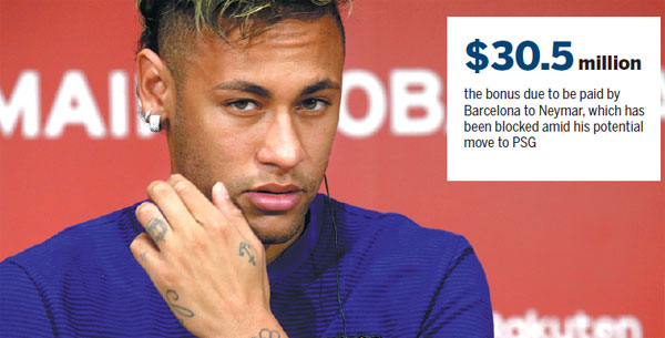 Neymar says adios to Barcelona