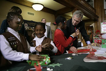 President Bush's speech at Christmas