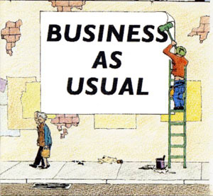 Business as usual 恢復正常